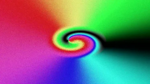 ABSTRACT, artificial,  movement in the form of a whirlpool of seven colors, #1 Stock Footage 170828939