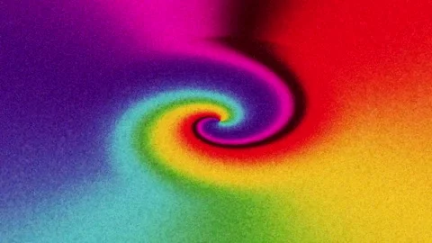 ABSTRACT, artificial, movement in the form of a whirlpool of seven colors #5 Stock Footage 170872910