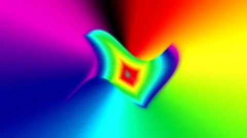 ABSTRACT, artificial, movement in the form of a whirlpool of seven colors#7 Stock Footage 171579626