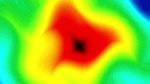 ABSTRACT, artificial square of seven colors, wave motion. Stock Footage 170872911