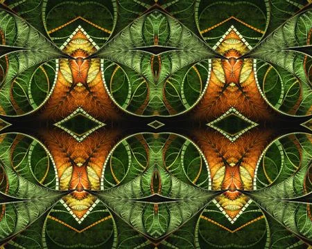 Abstract artistic 3d computer generated multicolored beautiful artwork Stock Illustration