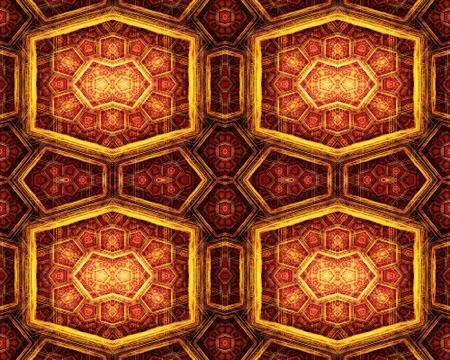 Abstract artistic 3d computer generated colorful boxes fractals patterns artw Stock Illustration