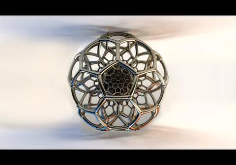 Abstract Artistic 3d Computer Generated illustration Digital Artwork Of A Bal Stock Illustration