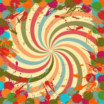 Abstract artistic Background by blots. Vector Stock Illustration