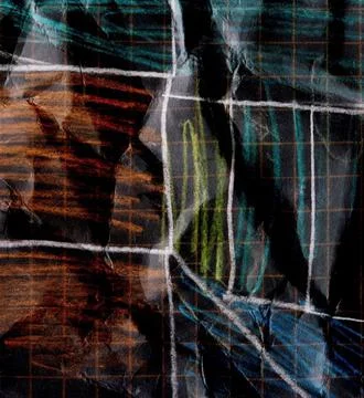 Abstract Artistic Background With Geometric White Lines And Textured Layers.. Stock Illustration