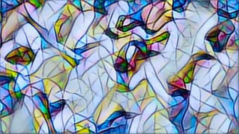 Abstract artistic background with intertwined patterns Stock-Illustration