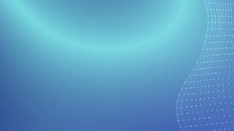 Abstract, artistic blue-toned background with flowing, connecting lines grid Video stock 304740567