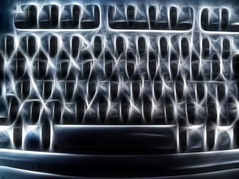 Abstract artistic computer keyboard representation Stock Illustration