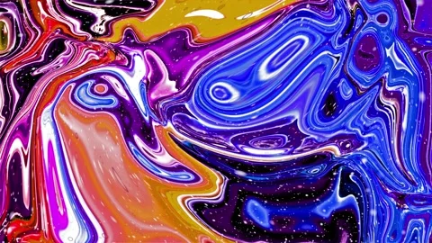 Abstract Artistic Concept Moving Surface Liquid Paint splash stylish Texture Stock Footage 194463970