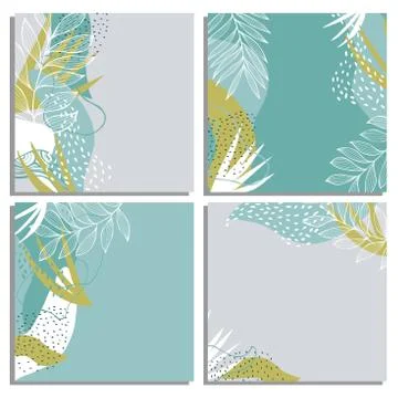 Abstract artistic creative universal cards. Vector  illustration Illustrazione stock