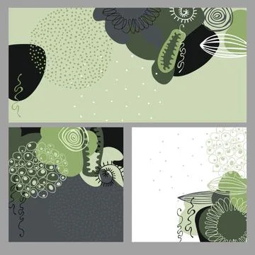 Abstract artistic creative universal cards. Vector  illustration Stock Illustration