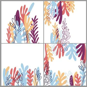 Abstract artistic creative universal cards. Vector  illustration Stock Illustration