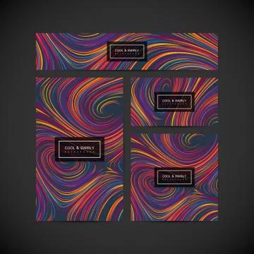 Abstract artistic curl background Stock Illustration