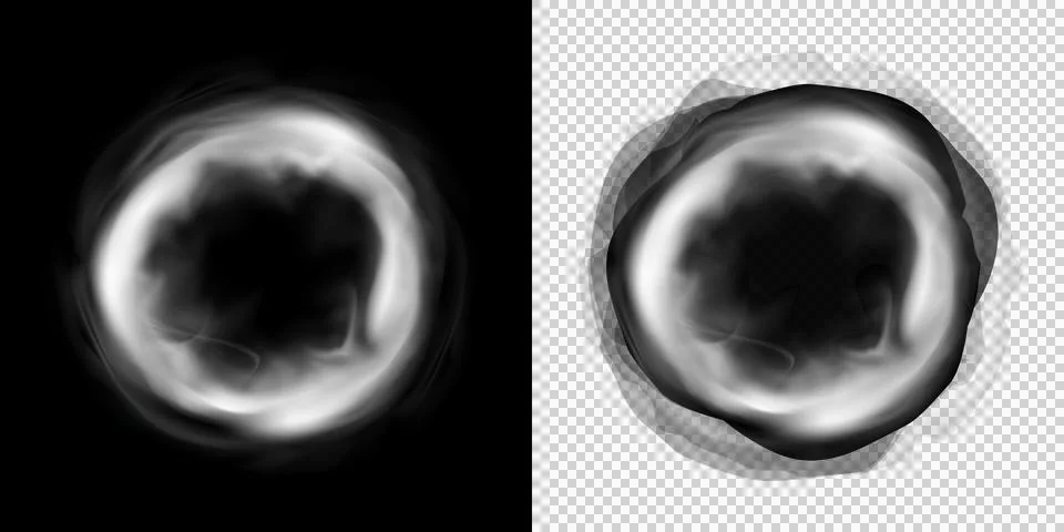 Abstract artistic gray gradient circular shapes with light and dark areas  .. Stock Illustration