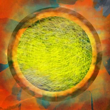 Abstract artistic grunge frame or button Ilustración de archivo