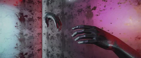 ABSTRACT ARTISTIC HAND ANIMATION Stock Footage 156521098