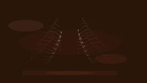 Abstract artistic illustration with dynamic flowing particles creating a me.. イラスト素材