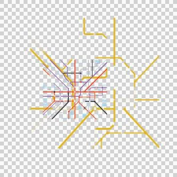 Abstract Artistic Line Network Vector Illustration Stock Illustration