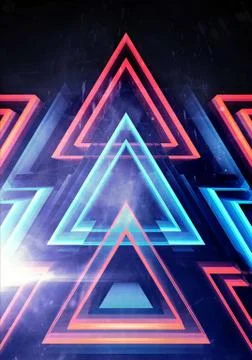 Abstract Artistic Modern 3d Computer Generated Rendering Illustration Of A Mu Stock Illustration