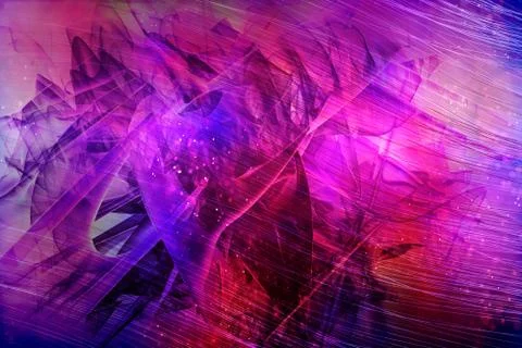 Abstract Artistic Modern Digital Shape As An Artwork on a Dramatic Colorful B Stock Illustration