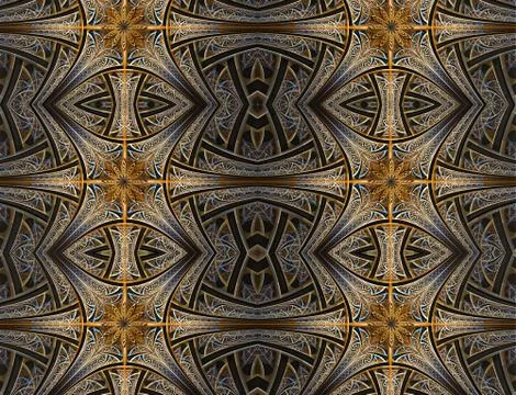 Abstract artistic multicolored 3d computer generated patterns fractals backgr Stock Illustration