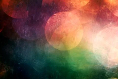 Abstract Artistic Multicolored Connected Circular Shapes Texture Background Stock Photos