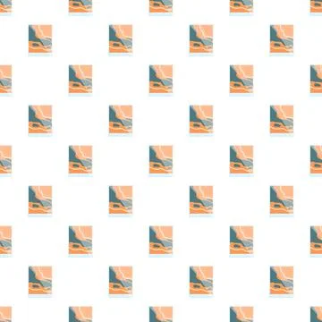 Abstract artistic pattern featuring colorful geometric shapes repeating Stock Illustration
