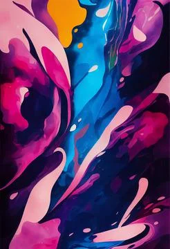 Abstract artistic plant pattern Illustrazione stock