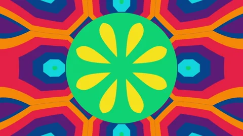 Abstract artistic rainbow pattern with distorted stripes. Seamless loop Stock Footage 188098760