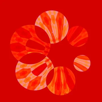 Abstract Artistic Red Spinner Stock Illustration