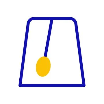 Abstract artistic representation of a pendulum with geometric design aestheti Stock Illustration
