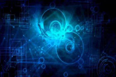 Abstract Artistic Round Fields of Energy Background Stock Illustration