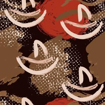 Abstract artistic seamless pattern Illustrazione stock