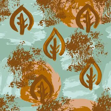 Abstract artistic seamless pattern Stock Illustration