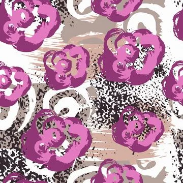 Abstract artistic seamless pattern Stockillustratie