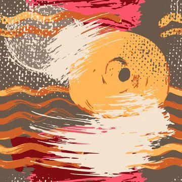 Abstract artistic seamless pattern Stock Illustration