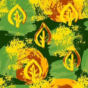 Abstract artistic seamless pattern Illustrazione stock