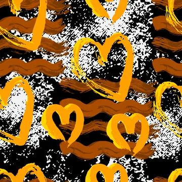 Abstract artistic seamless pattern Illustrazione stock