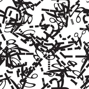 Abstract artistic seamless pattern. Trendy paint tiled wallpaper Stock Illustration