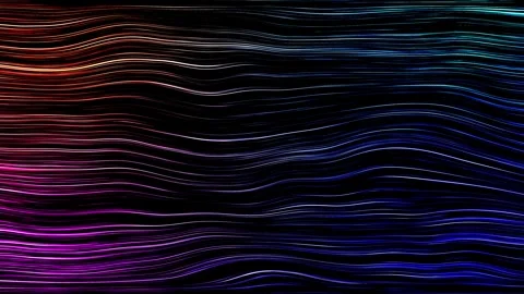 Abstract artistic soft curved lines moving against a gradient background. Stock Footage 282962538
