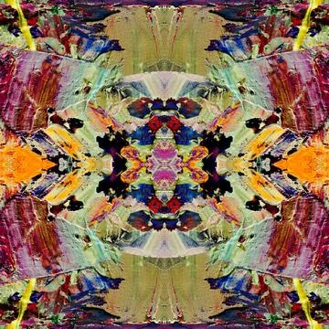 Abstract Artwork . Color decor . Hand oil painting on canvas. Stock Illustration