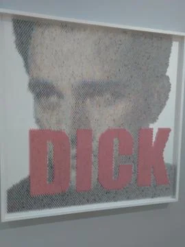 Abstract artwork featuring a stylized human face 写真素材