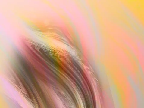Abstract artwork featuring vibrant colors and flowing lines in yellow hues イラスト素材