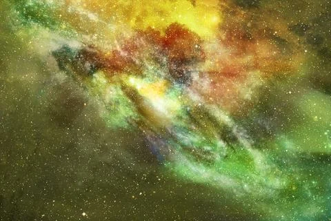 Abstract Artwork Of A Starry Deep Outer Space Background Stock Illustration