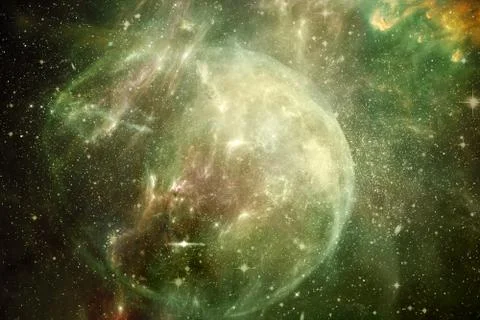 Abstract Artwork Of A Starry Deep Outer Space Background Stock Illustration