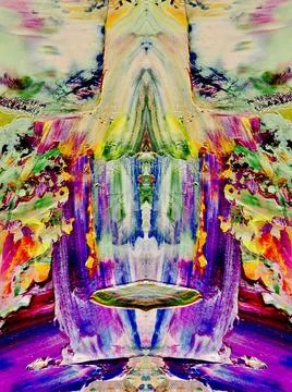 Abstract Artwork . Wall decor . Hand oil painting on canvas. Stock Illustration