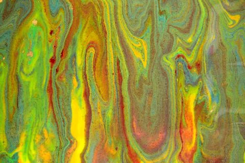 Abstract artwork wave marble pattern. Colorful liquid paint background. Stock Illustration