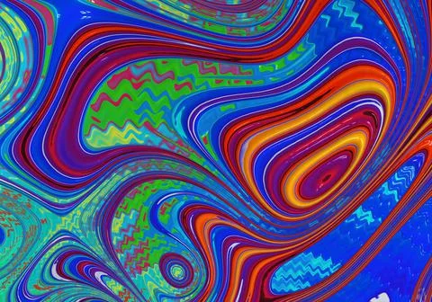 Abstract Arty Pattern Color Paint Liquid Concept Swirl Texture Video. Stock Illustration