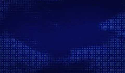 Abstract ascii big data ai background with computer code. Cyber technology Illustrazione stock