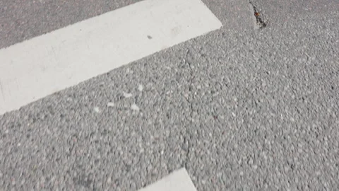Abstract Asphalt Texture with White Road Marking Stock Footage 263450972